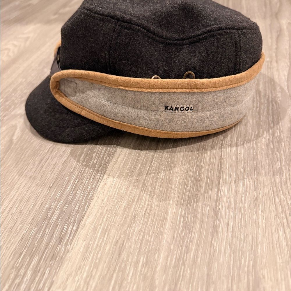 Kangol Black and Brown Cap